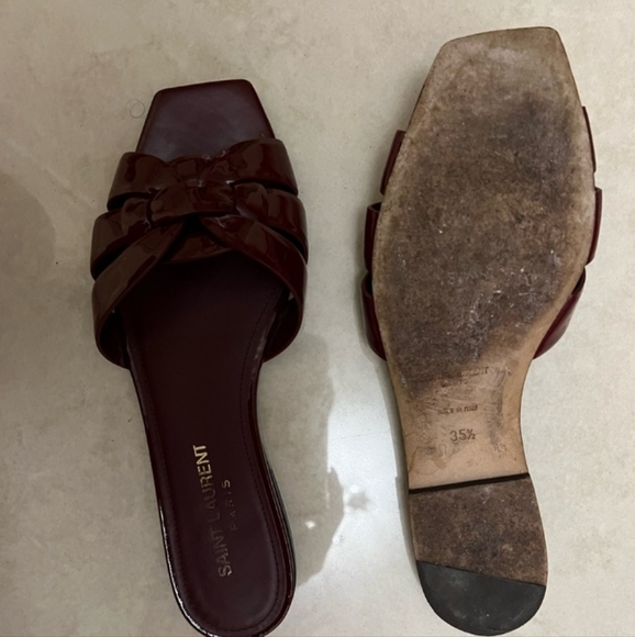 Saint Laurent Sandals, Slides-patent leather - Picture 2 of 2